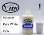 Preview: Hyundai, Pure White, PJW: 20ml Lackstift, von ATW Autoteile West.